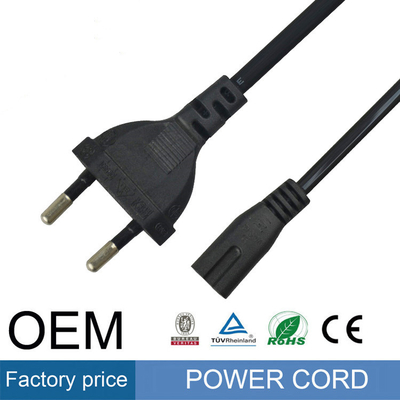 UC Brazil Power Cord PVC سترة من النحاس النقي 2 الشق سلك كهربائي